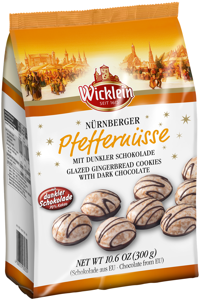 Wicklein Pfeffernuese with Dark Choc Squiggles 300g